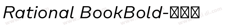 Rational BookBold字体转换